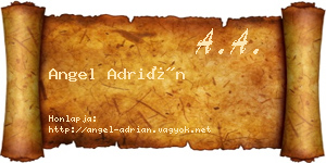 Angel Adrián névjegykártya