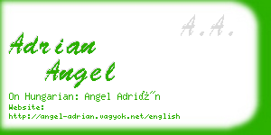 adrian angel business card